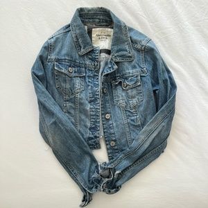 A&F Cropped Denim Jacket